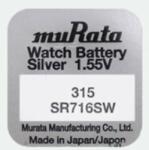 Murata Pachet 10 baterii pentru ceas - Murata SR716SW - 315 (SR716SW) Baterii de unica folosinta