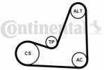 Continental Ctam Set curea transmisie cu caneluri CONTINENTAL CTAM 5PK1200K1 (5PK1200K1) - automobilus