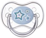 Canpol Suzeta din silicon Canpol Newborn Baby, simetrica - 6-18 luni, stea (22/581_blu)