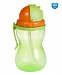 Canpol babies Sticlă sport cu pai, capac și clip Canpol, Verde (56/113_gre)