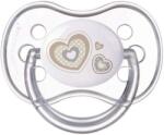 Canpol Suzeta simetrica din silicon Canpol Newborn Baby 0-6 luni, alba (22/580_bei)