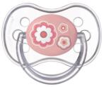 Canpol Suzeta din silicon Canpol Newborn Baby, simetrica - 6-18 luni, Floare (22/581_pin)