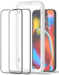 Spigen tR Align Master защитено закалено стъкло 2бр за iPhone 13 Pro Max черно