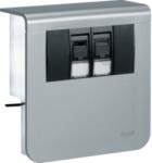 Hager Priză date dublă Cat6 SL20080, aluminiu (SL20080907D1)