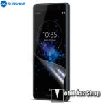 SUNSHINE Hydrogel TPU képernyővédő fólia - Ultra Clear, ÖNREGENERÁLÓ! - 1db, a teljes képernyőt védi - SONY Xperia XZ2 Compact (2018)