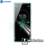 SUNSHINE Hydrogel TPU képernyővédő fólia - Ultra Clear, ÖNREGENERÁLÓ! - 1db, TOKBARÁT - SONY Xperia XZ3