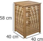 5five Simply Smart Coș pentru rufe Sicela, bambus, 40 x 40 x 58 cm (160823)