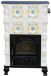 SN Deco Group Romane Yellow Shell Terracotta wood-burning stove