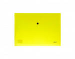 Daco Mapa plastic plic cu capsa A4 DACO MP120NG, Galben neon (MP120NG)