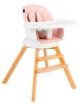 Juju Scaun de masa 3 in 1 Juju Eat&Twist (Alb/Roz) (JU1021-Pink) Scaun de masa bebelusi, inaltator