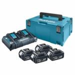Makita Батерия Makita Li-Ion комплект със зарядно устройство 18 V, 4 Ah, 4 бр