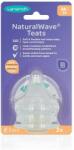 Lansinoh Set 2 tetine Lansinoh - Natural wave, 3+ luni (L-75910)
