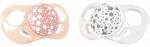 Twistshake Set 2 suzete Twistshake Pacifier - Portocalie si alba, 6 luni+ (78324)