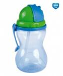 Canpol babies Sticlă sport cu pai, capac și clip Canpol, Albastra (56/113_blu)