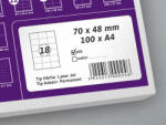 LabelLife Etichete autoadezive A4, 70 x 48 mm, 18 etichete coala A4 (VEC20S70X48AA)