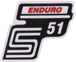 OEM Standard Feliratozás S51 Enduro fólia / matrica piros Simson S51-hez