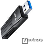 Hoco HB20 memóriakártya olvasó - USB 3.0 / Nano / NM / MicroSD, 2TB-os kártyáig használható maximum - FEKETE - HB20 (HB20)