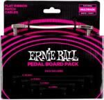 Ernie Ball Flat Ribbon Patch Cables Pedalboard Multi-Pack White