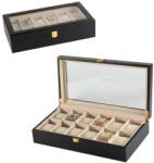 Edelwolle Matt Fekete Fa óratartó Doboz 12 órának - orabox - 16 990 Ft