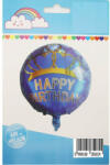 Xindi'S Balloon Happy Birthday, diadém, kék, fólia lufi, 18"/45cm, gömb