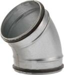  Gumitömítéses könyök, 45°-os, horganyzott acél NA100