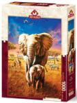 Art Puzzle Пъзел Art Puzzle от 1000 части - Слончета (5204)