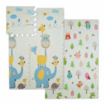 Relaxdays Puzzle játszószőnyeg elefánt-bagoly 16 részes 120x175 cm 10039152