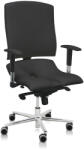 Asana Asana Steel Standard ergonomikus irodai szék Kárpit színe: ECO-bőr Antracit 525, Kartámla: kartámla nélküli