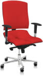 Asana Asana Steel Standard ergonomikus irodai szék Kárpit színe: ECO-bőr Piros 582, Kartámla: kartámla nélküli