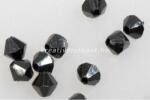  Akril gyöngy csiszolt - fekete (30-47302010)