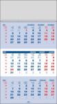 Ego Calendar de perete triptic clasic 2022