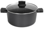 Zilan Cratita Zilan ZLN0850 cu invelis din marmura, 5 straturi, 26cm, 5.7L - negru premium (ZLN0850)