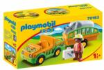 Playmobil 1.2. 3 Masina Zoo Cu Rinocer (70182)