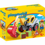 Playmobil 1.2. 3 Excavator Cu Brat Mobil (70125)