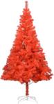 vidaXL Pom de Crăciun artificial cu suport, roșu, 210 cm, PVC (321008)