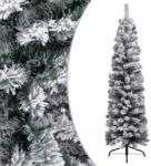 vidaXL Pom de Crăciun artificial subțire cu zăpadă, verde 150 cm, PVC (320953)