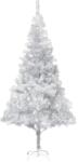vidaXL Pom de Crăciun artificial cu suport, argintiu, 210 cm, PET (321014)