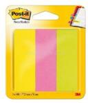 Post-it Post-i 25x76mm 3 szín/csomag hagyományos színes jelölőlap (7100172769) (7100172769)