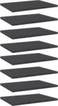 vidaXL Plăci bibliotecă, 8 buc. , gri, 40 x 30 x 1, 5 cm, PAL (805159) Raft
