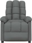 vidaXL Fotoliu de masaj, gri închis, material textil (289807)