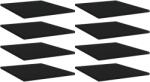 vidaXL Plăci bibliotecă, 8 buc. , negru, 40 x 50 x 1, 5 cm, PAL (805189) Raft