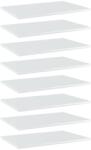 vidaXL Plăci bibliotecă, 8 buc. , alb extralucios, 60 x 40 x 1, 5 cm PAL (805261) Raft