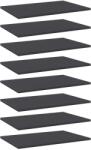 vidaXL Plăci raft bibliotecă, 8 buc. , gri, 60x40x1, 5cm, lemn prelucrat (805255) Raft