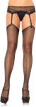 Leg Avenue Ciorapi cu portjartier - Negru S/L
