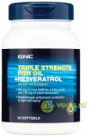 GNC Ulei de Peste + Resveratrol Triple Strength 60cps moi