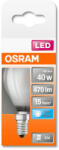  OSRAM Star LED kisgömb, matt üveg búra, 4W 470lm 4000K E14, átlagos élettartam: 15000 óra, fényszín: hideg fehér LED ST CL P 40 GL FR 4W 4000K E14 ( 4058075437081 ) (4058075437081)