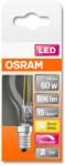 OSRAM Superstar dimmelhető LED kisgömb, átlátszó üveg búra, 6, 5W 806lm 2700K E14, átlagos élettartam: 15000 óra, fényszín: meleg fehér LED SST CL P DIM 60 FIL 6.5W 2700K E14 ( 4058075447875 ) (405807544787