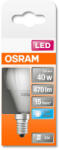 OSRAM Star LED kisgömb, matt búra, 5W 470lm 4000K E14, átlagos élettartam: 15000 óra, fényszín: hideg fehér LED ST CL P 40 FR 5W 4000K E14 ( 4058075430815 ) (4058075430815)