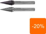 RUKO Freze Biax Forma M, Con Ascutit, carbura de Wolfram (cb), 8.0 X 18.0 / 70.0 X 6.0 (RK.116036)