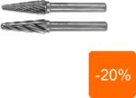 RUKO Freze Biax Forma L, Con Rotunjit, carbura de Wolfram (cb), 10.0 X 20.0 / 65.0 X 6.0 (RK.116235)